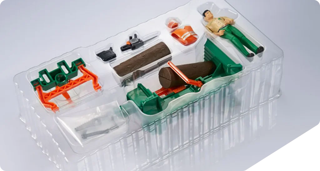Verschiedene Blisterverpackungen für den Verkaufsraum