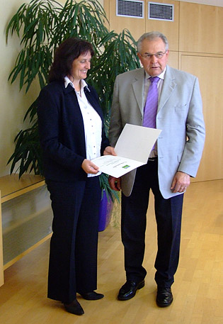 Verleihung der Urkunde Umweltpakt Bayern
